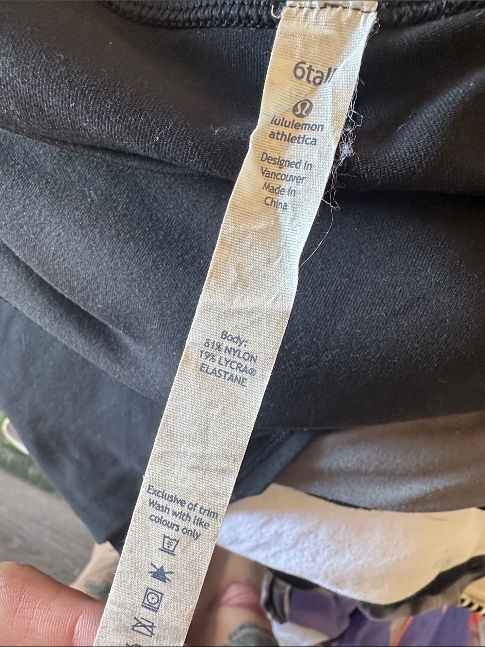 lululemon TALL stretch pants size 6